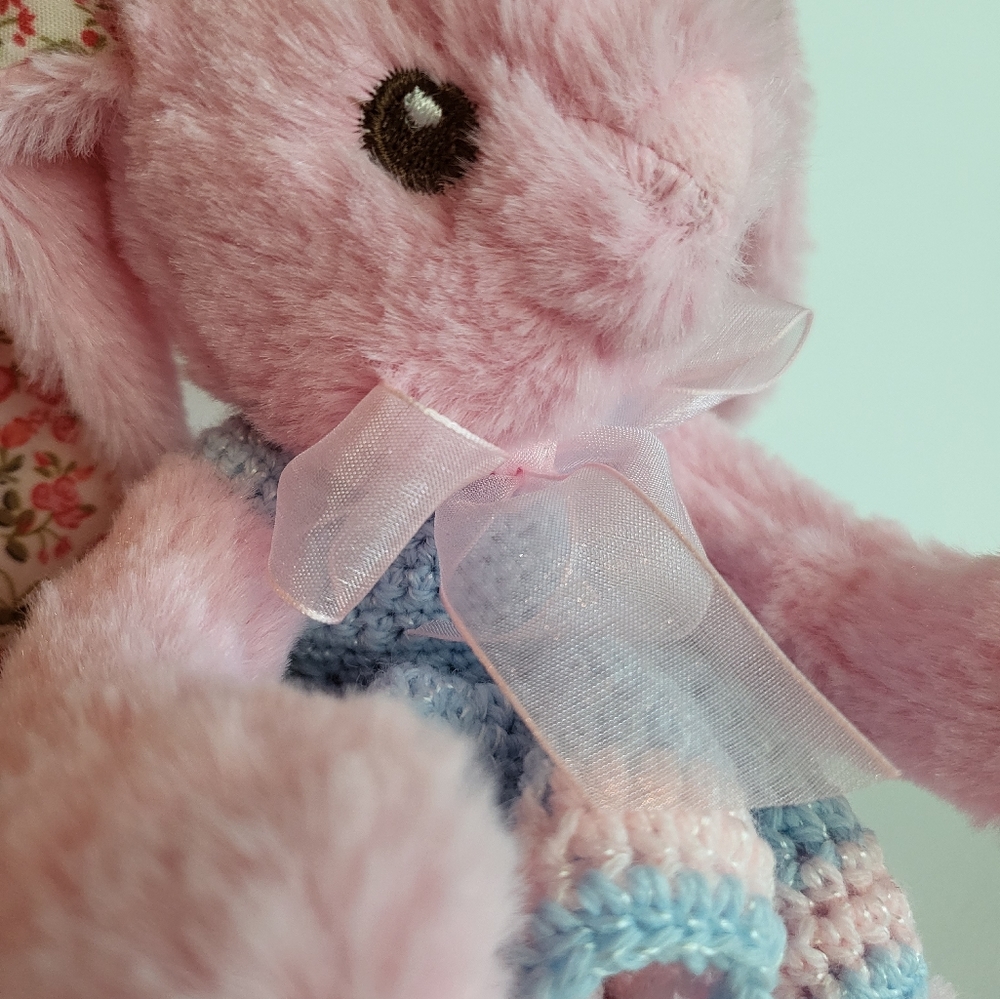 Plush Rabbit With Crochet Dress